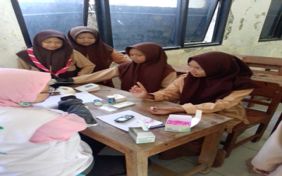 MTs Tahfidz Al Lathifiyah Bojonegoro Dapat Manfaat Cek Kesehatan Gratis, BIAS, dan Skrining dari Puskesmas Ngasem